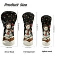 thumbnail image 7 of Yuyamidu Cute Snowman Golf Ball Golf Club Headcover Christmas Golf Head Protective Cover PU Leather Driver Fairway Wood Hybrid Head Cover, 7 of 7
