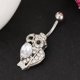 thumbnail image 2 of 14G Anillos de de material acero inoxidable Animal Zirconia cúbica Barbell Stud Joyería corporal - Joyería Búho, 2 of 9