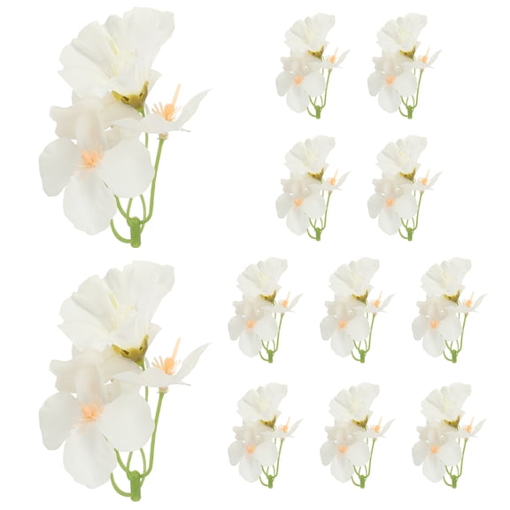 Artificial Orchid Flower for Floating Candle Centerpiece, 12 Pcs Orchid Flower Vase Fillers Mini Flower Filler, White