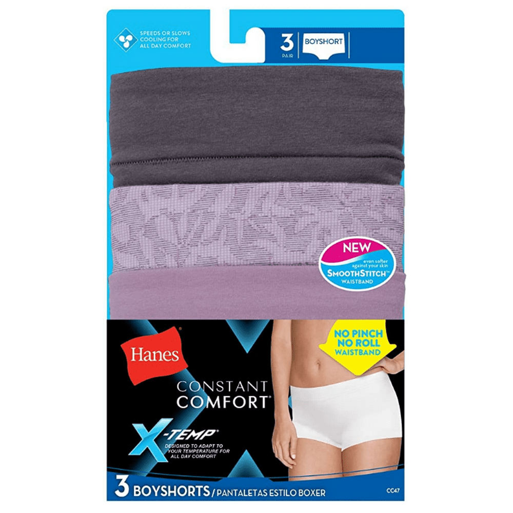 Hanes - Hanes Women`s X-Temp Ultra Soft Constant Comfort Boyshort ...