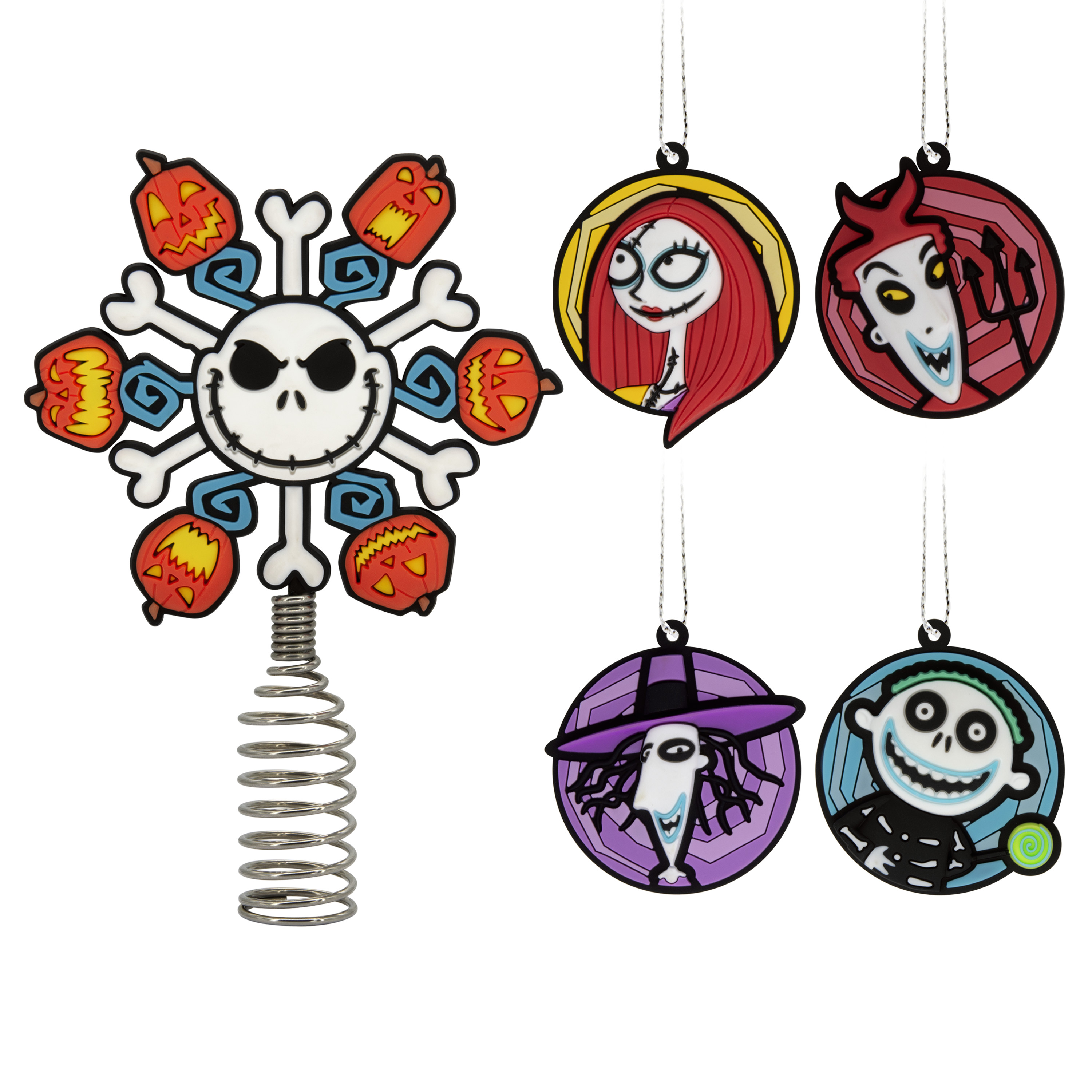 Hallmark Disney Nightmare Before Christmas Tree Topper & Ornaments photo 1
