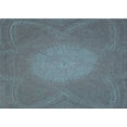 thumbnail image 1 of Ahgly Company Indoor Rectangle Patterned Blue Koi Blue Area Rugs, 2' x 4', 1 of 6
