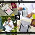 thumbnail image 3 of VENTURE 4TH Neck Pouch Travel Wallet - RFID Blocking Passport Holder - Silver, 3 of 8