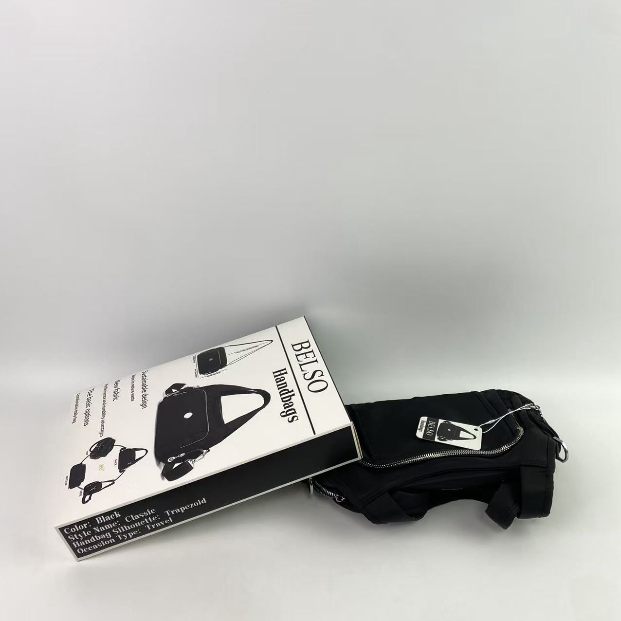 BELSO Handbags, Crossbody Bag for Women Waterproof Handbags Multi-Pocket Nylon Travel Shoulder Purse