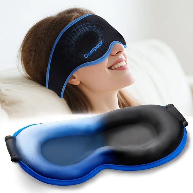 Mascarilla de gel refrescante para ojos Comfpack 3D, terapia de frío y calor