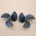 thumbnail image 3 of Simulation Electric Marine Three-leaf Ship Paddle Double Motor Propeller Nylon Paddle DIY Toy 4.8*55mm forward paddle, 3 of 6