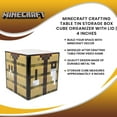 thumbnail image 7 of Minecraft Crafting Table 4-Inch Tin Storage Box Cube Organizer with Lid, 7 of 7
