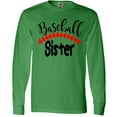 thumbnail image 3 of Inktastic Baseball Sister Long Sleeve T-Shirt, 3 of 5