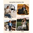 thumbnail image 7 of LOVEVOOK Laptop Backpack for Women with Giant Tumbler Holder Pocket, 15.6 inch Travel Work Backpack Purse for Teacher Nurse, Waterproof College Book Bag Cute Casual Daypack, Beige-Black-Brown, 7 of 7