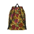 thumbnail image 2 of Naloa Sunflower Canvas Backpack for Men Women Rucksack Casual Travel Daypack College Tote Satchel Bookbag for Teens-Small, 2 of 7