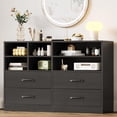 thumbnail image 1 of Eastvita Commode Élégante à 5 Tiroirs Design Cannelé Moderne pour Chambre Salon Rangement, 1 of 7