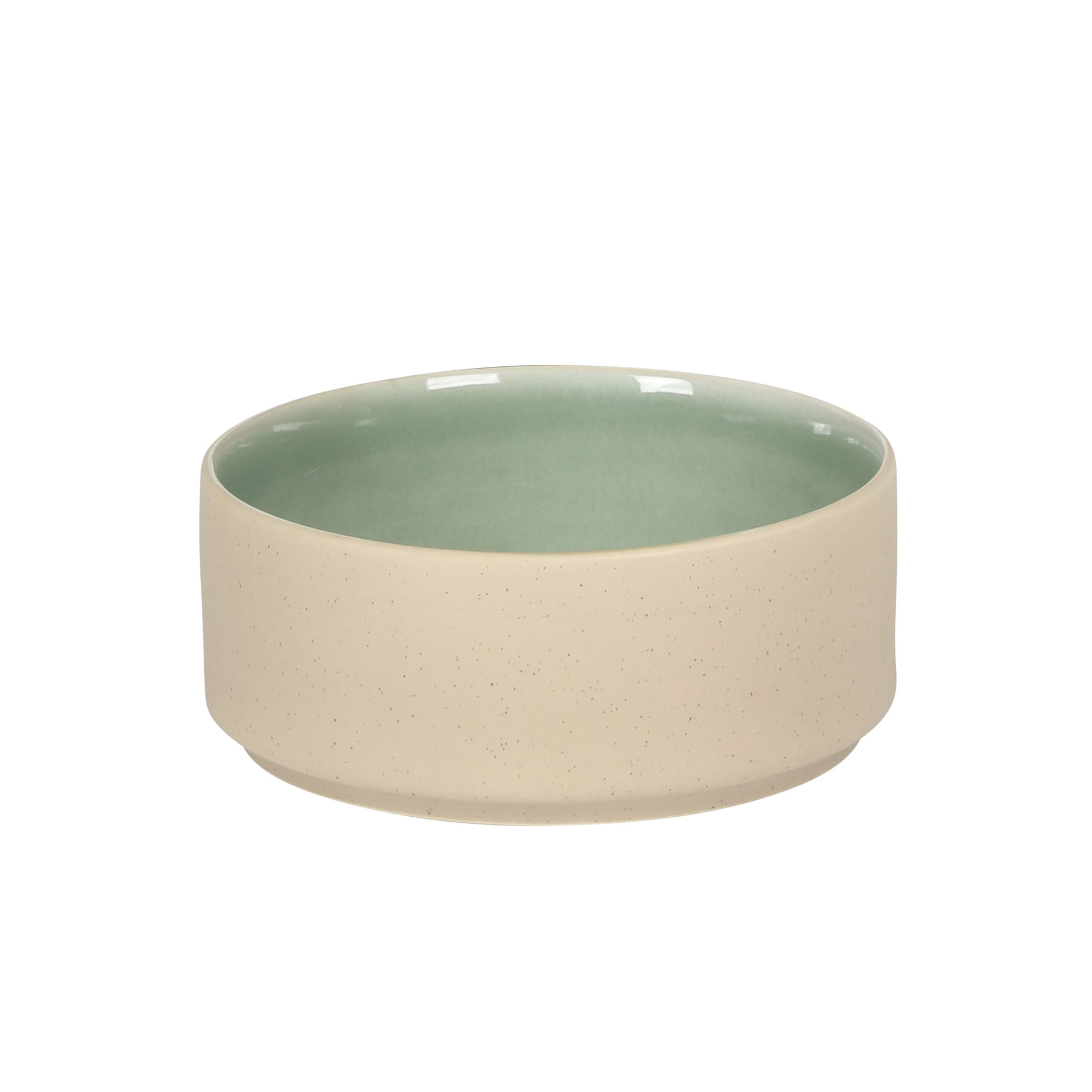 Gibson Elite Liberty Bay 16-Piece Pottery Clay Stoneware Dinnerware Set – Mint Green Reactive Glaze, Stackable Plates and Bowls W/ Pasta Bowl, Service for 4 – Microwave & Dishwasher Safe