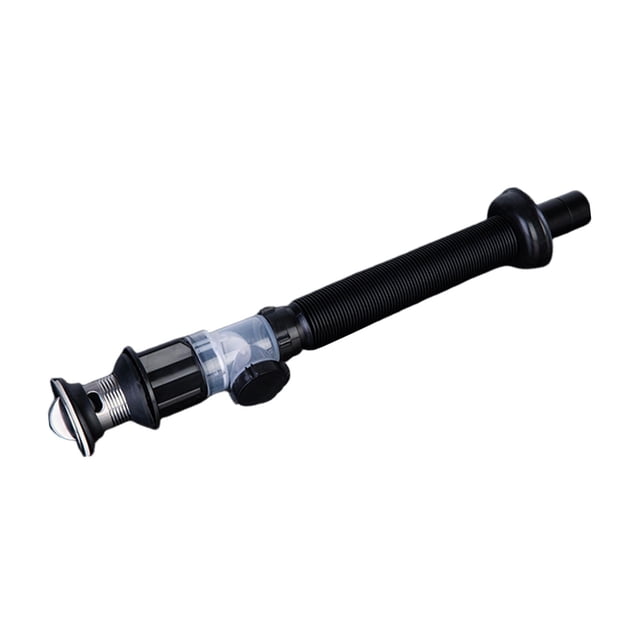 Kitchen Sink Drain Pipe Drain Hose Waste Water Pipe Sink Drain Assembly Drainage black