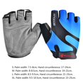 thumbnail image 2 of Naiovety Guantes deportivos de marca de medio dedo, guantes de bicicleta Unisex, guantes de esponja para deportes de ciclismo, guantes transpirables para Ciclismo azul XL Naiovety HW4064-08, 2 of 5