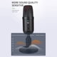 thumbnail image 3 of Micrófono de condensador  de procesamiento de sonido DSP Luz RGB Micrófono de condensador USB Base estable ABS Escucha sin demora para computadora portátil, 3 of 8