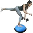 thumbnail image 4 of 23 inch Balance Ball, SESSLIFE Half Ball Balance Trainer for Home Gym Fitness, Anti Slip Yoga Exercise Balls for Stability Working Out, Yoga Balance Ball with Resistance Bands and Pump, Blue, X1239, 4 of 8