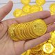 thumbnail image 3 of 200 piezas de monedas de oro de piratas de plástico, accesorios para juegos de rol para niños, 3 of 4
