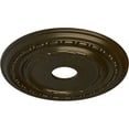 thumbnail image 3 of Ekena Millwork 17 7/8"OD x 3 5/8"ID x 1 1/4"P Dublin Ceiling Medallion (Fits Canopies up to 5 1/8"), Hand-Painted Green Gold, 3 of 6