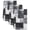 Black,White, variant on Abstract Geometric Kitchen Towels Set of 1, Vintage Minimalist Patchwork Art Teal Green Absorbent Dish Towels for Kitchen, Microfiber Hand Towel, Quick Drying Tea Towel for Cleaning Dishcloths