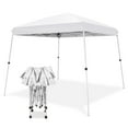 thumbnail image 7 of COOS BAY Outdoor 10'x10' sltant leg Instant Easy Setup Canopy Tent with Wheeled Bag, Portable Pop up Slant Leg Beach Canopy Folding Sports Shelter 8x8 Top 10x10 Base, White, 7 of 7