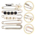 thumbnail image 3 of 6pcs Sweater Brooches Shawl Clips Pants Pins Skirt Brooch Pins Dress Pins Clothing Decoration, 3 of 3