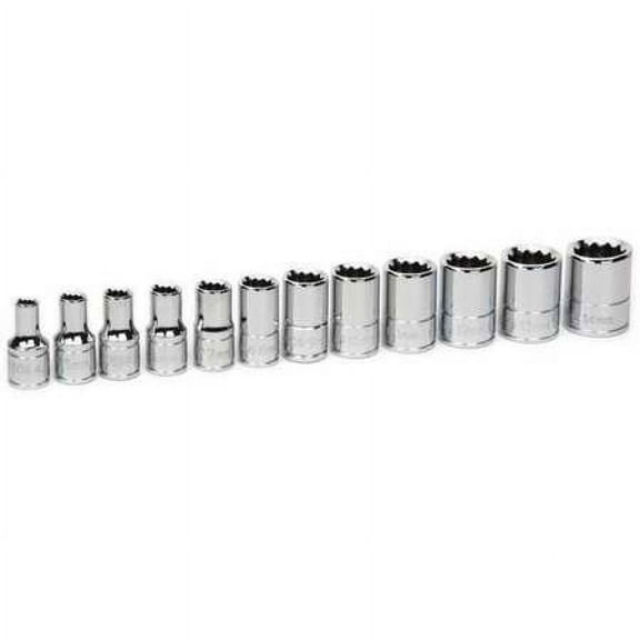 Williams 30925 1/4-Inch Drive Shallow 12-Point Socket Set, 12-Piece