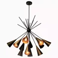 thumbnail image 2 of Mid Century Sputnik Pendent Brass Branch Chandelier Ceiling Light Fixture Lamp, 2 of 4