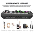 thumbnail image 4 of Mezclador de audio Podcast Facmogu F998 Live Sound Card negro, 4 of 7