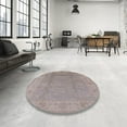 thumbnail image 4 of Ahgly Company Machine Washable Indoor Square Industrial Modern Rose Dust Purple Area Rugs, 8' Square, 4 of 7