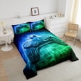 thumbnail image 4 of Erosebridal Green Video Game Bedding Queen Comforter Set,Geometry Down Comforter,Teens Game Bedroom Decor,Reversible, 4 of 7