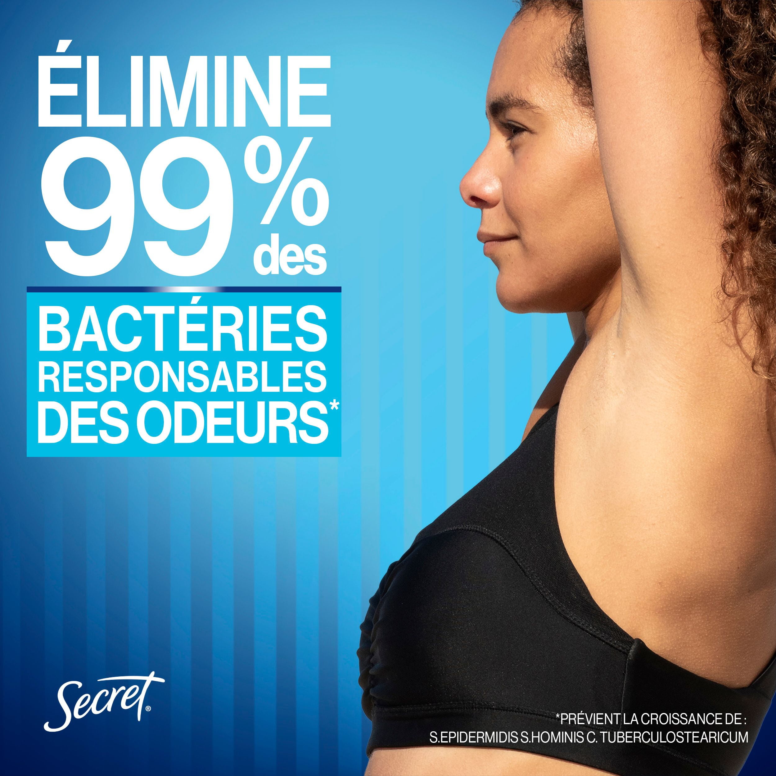 Antisudorifique désodorisant en gel clarté Secret Outlast pour femmes, Fraîcheur après-douche 73G