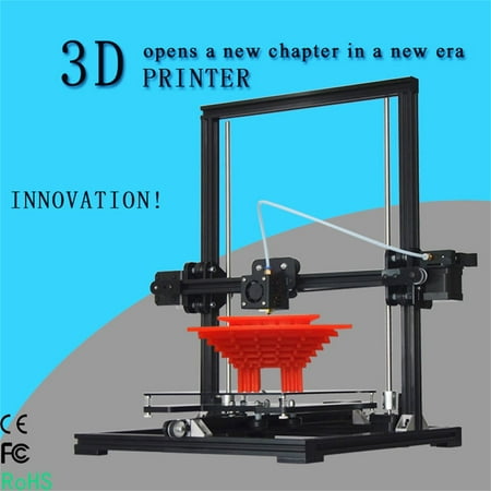 X3 High Precision 3D Printer New System With LCD Display Black US Plug