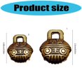 thumbnail image 3 of Artistic Handcrafted Longevity Bell Pendant DIY Craft Kit Copper Material Findings For Jewelry Enthusiasts Multicolor, 3 of 4