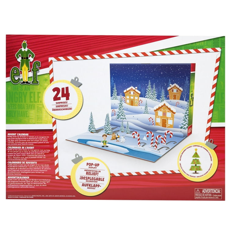 Amazon.com: Jakks Holiday Elf Advent Calendar, Enjoy 24 Days