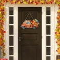 thumbnail image 2 of Zonao Fall Decor Halloween Thanksgiving Pumpkin Decoration Door Panel Wooden Crafts Home Decoration Hanging Holiday Decoration, 2 of 5