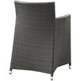thumbnail image 5 of Side Dining Chair and Table Set, Brown White, Rattan, Wicker, Outdoor Patio Balcony Cafe Bistro Garden Hospitality Restaurant, Modern Contemporary HB32688, 5 of 7