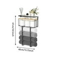 thumbnail image 2 of Yucurem Towel Racks for Bathroom, Metal Towel Storage Holder for Roll Towels, Wall Mounted Towel Organizer with Storage Basket and Wooden Shelf for Small Spaces, 2 of 6