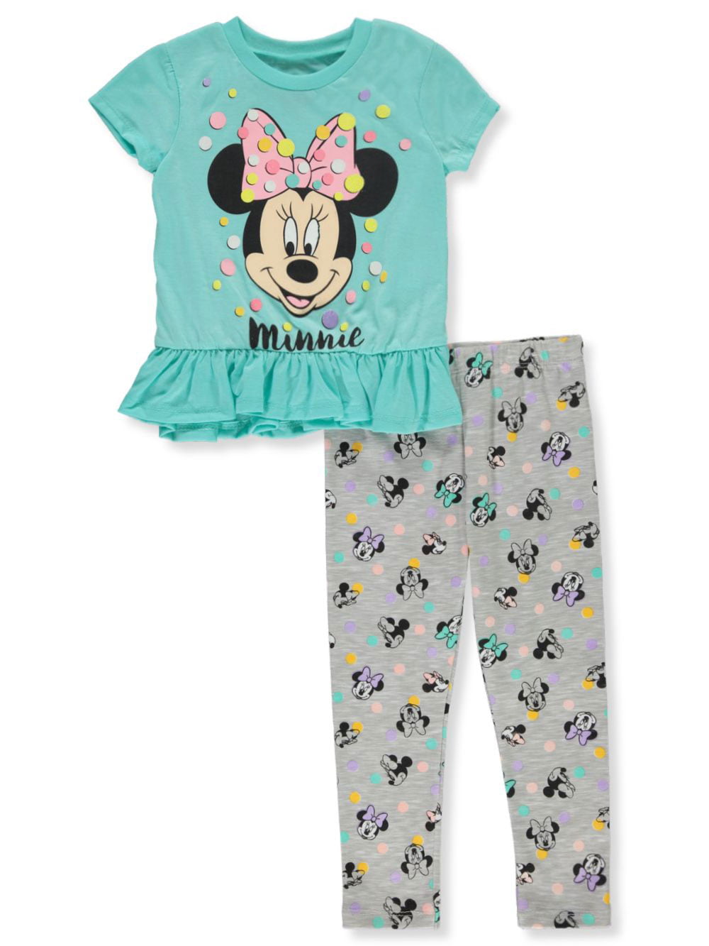 Disney Girls Minnie Mouse 2-Piece Pajama Set