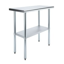 18" x 36" Stainless Steel Work Table with Undershelf Food Prep NSF Utility Work Station