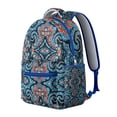thumbnail image 2 of Vintage Chic Boho Backpack for Women - 17" Laptop Pocket, Tribal Print, Heavy Duty Fabric, Spacious Campus Daypack, 2 of 6