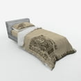 thumbnail image 3 of Ambesonne Tribal Bedding Set 4 Pcs, Mayan Relic, Queen, Tan Army Green, 3 of 3