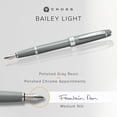 thumbnail image 2 of Pluma estilográfica Cross Bailey, resina pulida ligera, color gris, 2 of 8