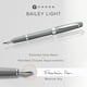 thumbnail image 2 of Pluma estilográfica Cross Bailey, resina pulida ligera, color gris, 2 of 8
