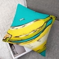 thumbnail image 7 of BANET Satin Pillowcase for Hair and Skin Banana Fruit Pillowcase with Zipper, Soft Pillow Cover Set of 2 18x18in, 7 of 7