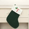 thumbnail image 3 of Hvmvliv Christmas Stocking Decorations 26 Alphabet Knitted Christmas Stockings for Kids Gifts Bag T, 3 of 6