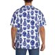 thumbnail image 3 of Balery Blue Vases Camisa Casual de Manga Corta con Botones para Hombre, Texturizada, Estilo Cubano, para Playa, Verano-X-Large, 3 of 5