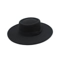 thumbnail image 5 of US Women Ladies Elegant Bow Fedora Wide Brim Felt Panama Retro Church Derby Top, 5 of 12