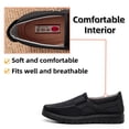 thumbnail image 2 of Men's Casual Loafer Comfort Lightweight Driving Travel Walking Flat Business Slip On Lace-Up Non-Slip Soft Sole Shoe Black 10.5 US, 2 of 7