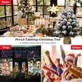 thumbnail image 5 of Topbuy 24"Mini Tabletop Snow Flocked Christmas Tree Pre-Lit  Artificial Decoration w/ 30 LED Lights & Timer, 5 of 10