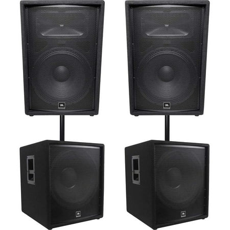 JBL 2-Way DJ PA System with Speakers, Subwoofers
